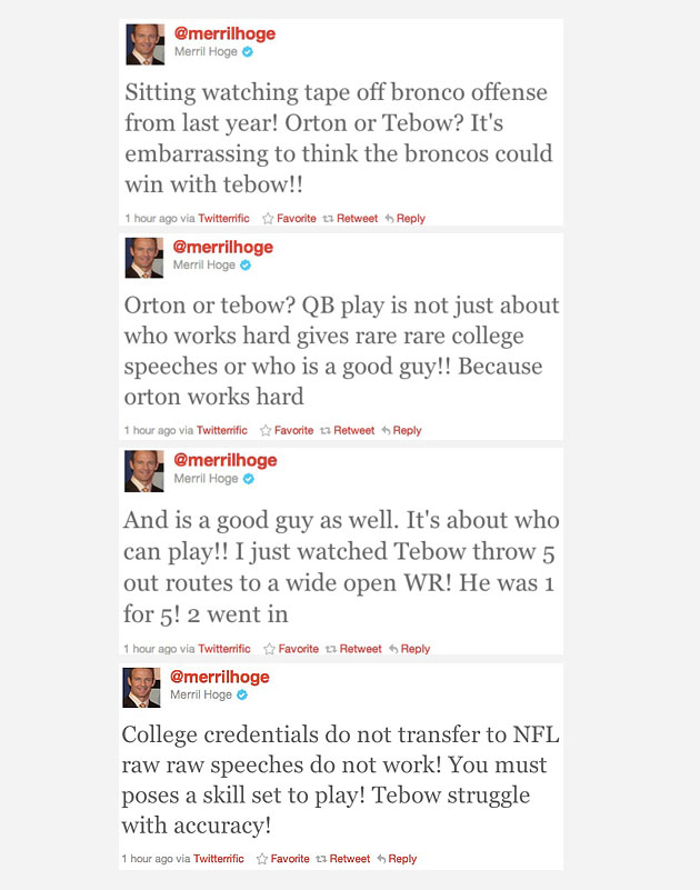 hoge-tebow-tweets hoge tebow tweets1 The Great Tebow Debate: Rd. 2